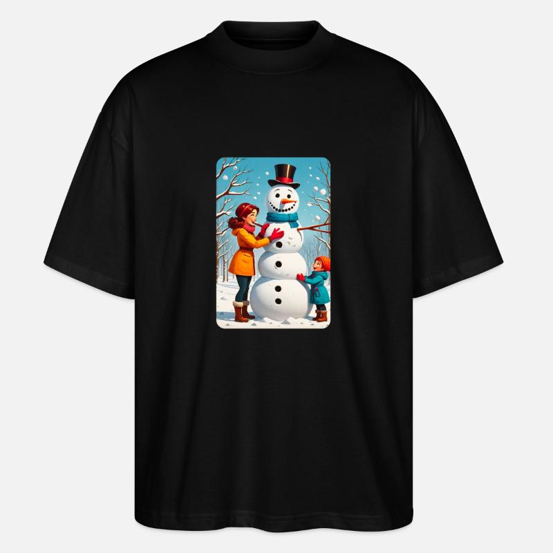 personalisiertes Design-Muttergeschenk - Stanley/Stella Oversized Unisex Bio T-Shirt Blaster 2.0 - Schwarz