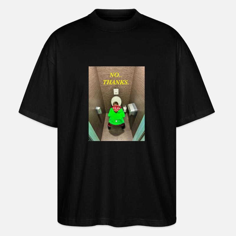 Nein danke - Stanley/Stella Oversized Unisex Bio T-Shirt Blaster 2.0 - Schwarz