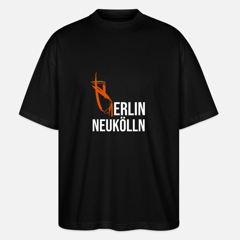 Berlin Neukölln - Stanley/Stella Oversized Unisex Bio T-Shirt Blaster 2.0 - Schwarz