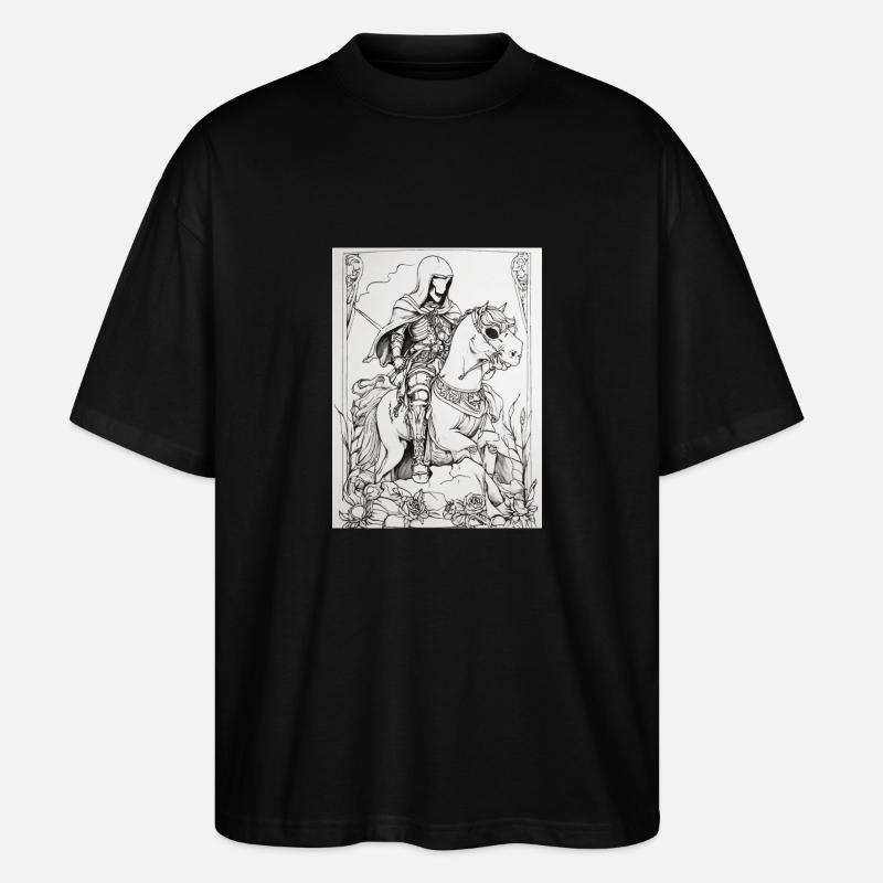 Mort à cheval - T-shirt bio Blaster 2.0 coupe oversize Stanley/Stella Unisexe - noir
