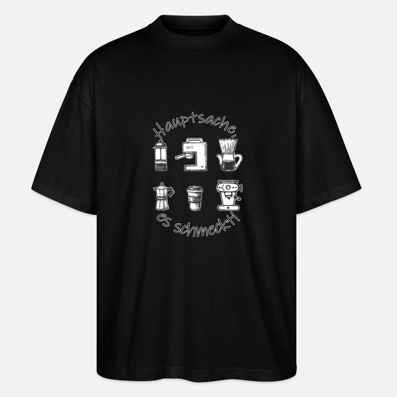 240416 01 Kaffee - Stanley/Stella Oversized Unisex Bio T-Shirt Blaster 2.0 - Schwarz