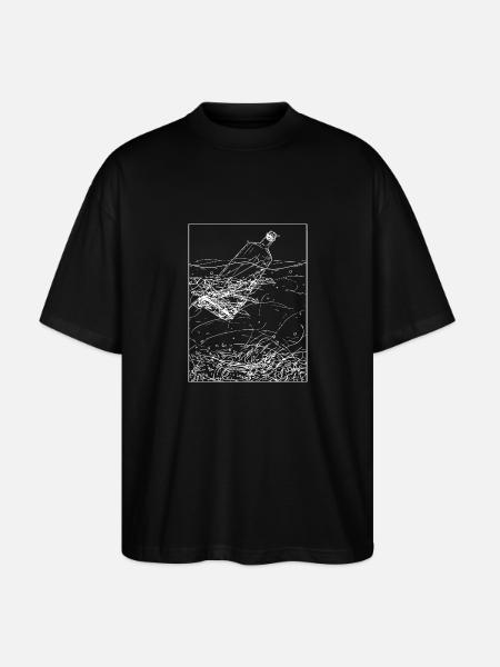 Flaschenpost - Stanley/Stella Oversized Unisex Bio T-Shirt Blaster 2.0 - Schwarz