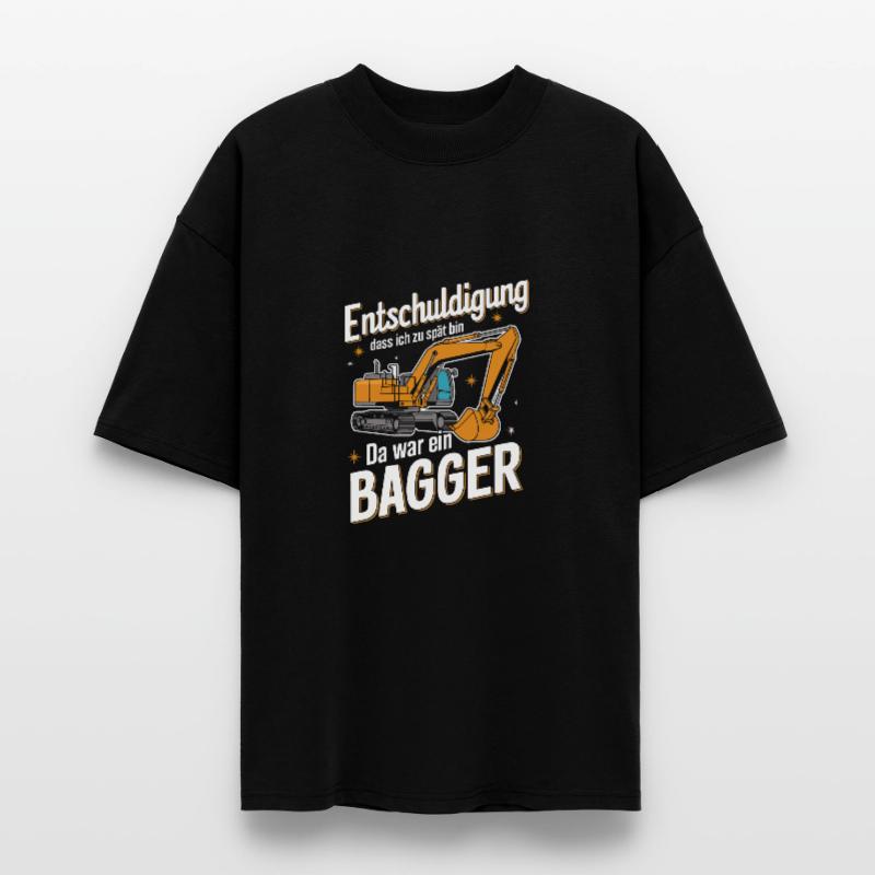 Excavator Driver Construction Worker Construction Site Construction Machine Stanley/Stella Oversized Unisex Organic T-shirt Blaster 2.0