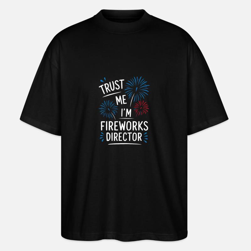 Pyrotechnie Feux d’artifice Pyrotechnie - T-shirt bio Blaster 2.0 coupe oversize Stanley/Stella Unisexe - noir
