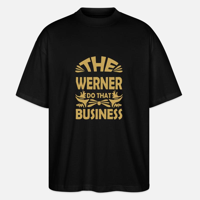 Werner - Stanley/Stella Oversized Unisex Organic T-shirt Blaster 2.0 - black