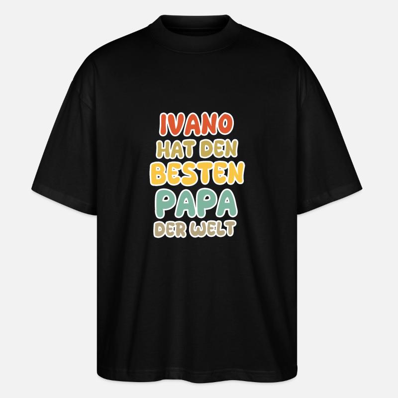 Ivano - Stanley/Stella Oversized Unisex Bio T-Shirt Blaster 2.0 - Schwarz