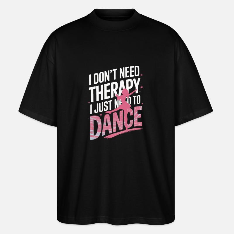Dancing Dancers Dancing - Stanley/Stella Oversized Unisex Organic T-shirt Blaster 2.0 - black
