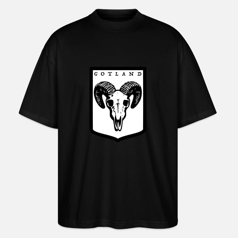 Gotland - Stanley/Stella Oversized Unisex Bio T-Shirt Blaster 2.0 - Schwarz