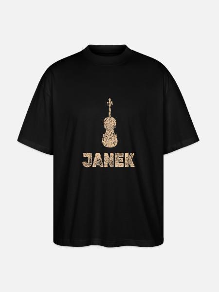 Janek as viola - Stanley/Stella Oversized Unisex Organic T-shirt Blaster 2.0 - black
