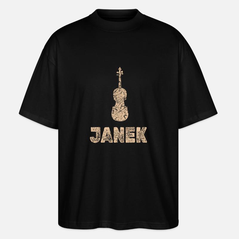 Janek als Bratsche - Stanley/Stella Oversized Unisex Bio T-Shirt Blaster 2.0 - Schwarz