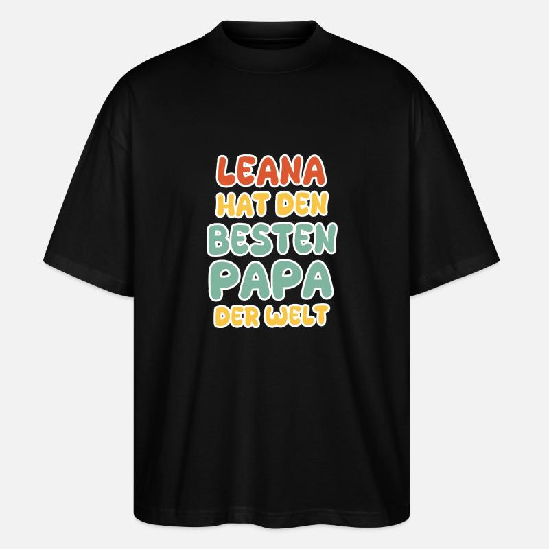 Bébé Leana - T-shirt bio Blaster 2.0 coupe oversize Stanley/Stella Unisexe - noir