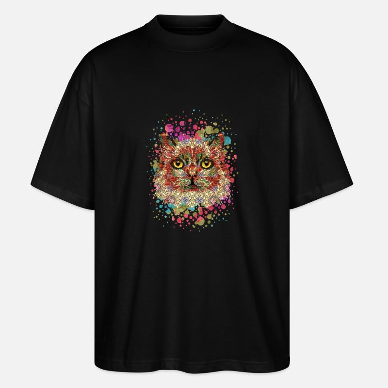 Chat - T-shirt bio Blaster 2.0 coupe oversize Stanley/Stella Unisexe - noir