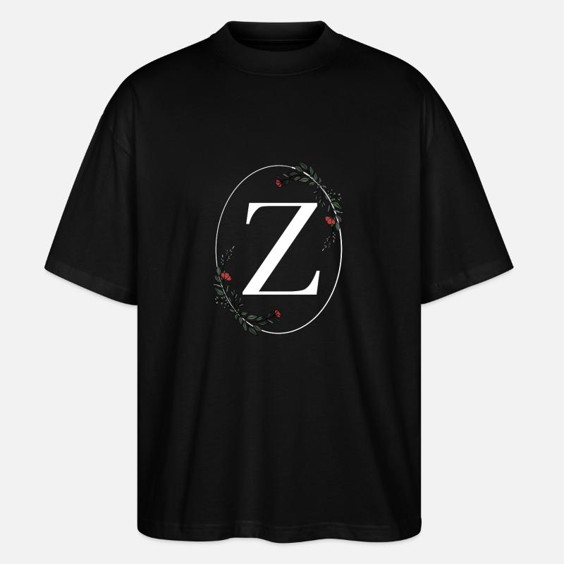 Buchstabe Z - Stanley/Stella Oversized Unisex Bio T-Shirt Blaster 2.0 - Schwarz