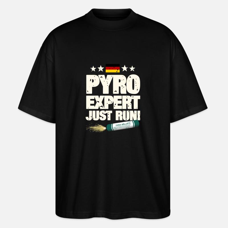 Pyro Expert - Stanley/Stella Oversized Unisex Bio T-Shirt Blaster 2.0 - Schwarz