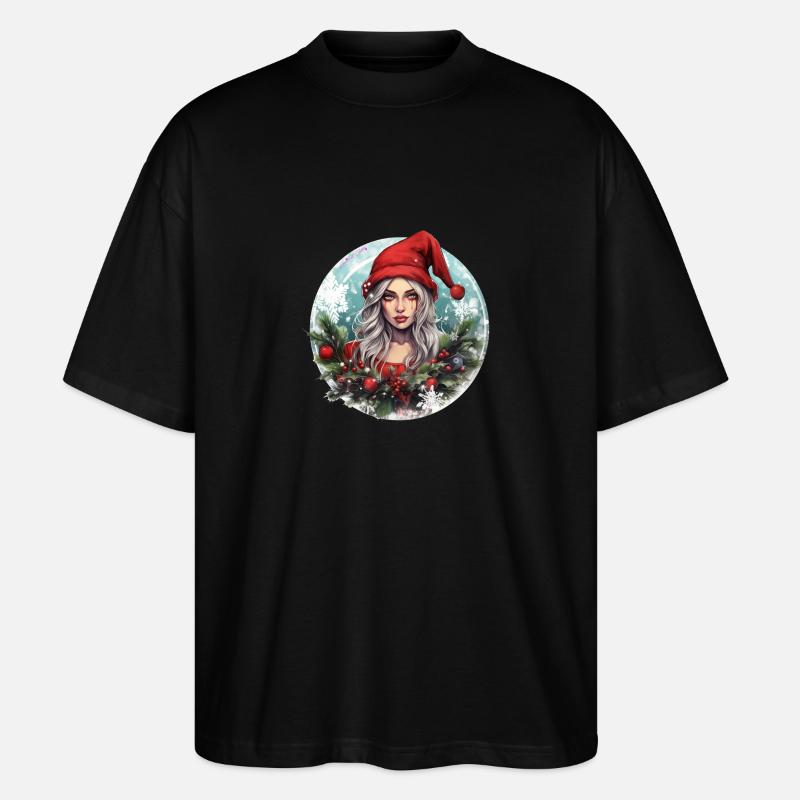 Gothic Mrs. Claus - Stanley/Stella Oversized Unisex Bio T-Shirt Blaster 2.0 - Schwarz