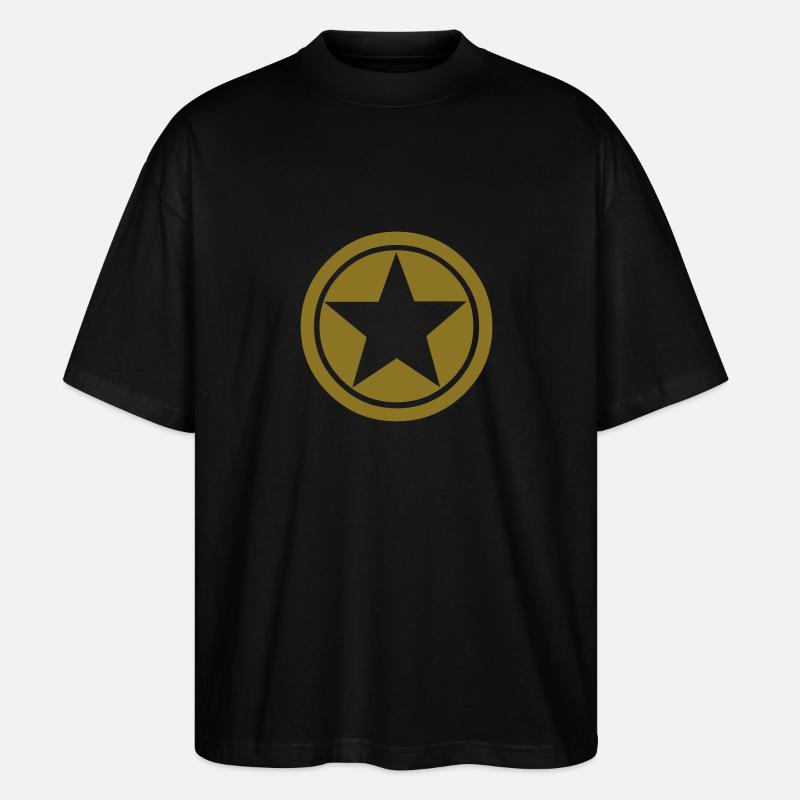 Star Star m - Stanley/Stella Oversized Unisex Bio T-Shirt Blaster 2.0 - Schwarz