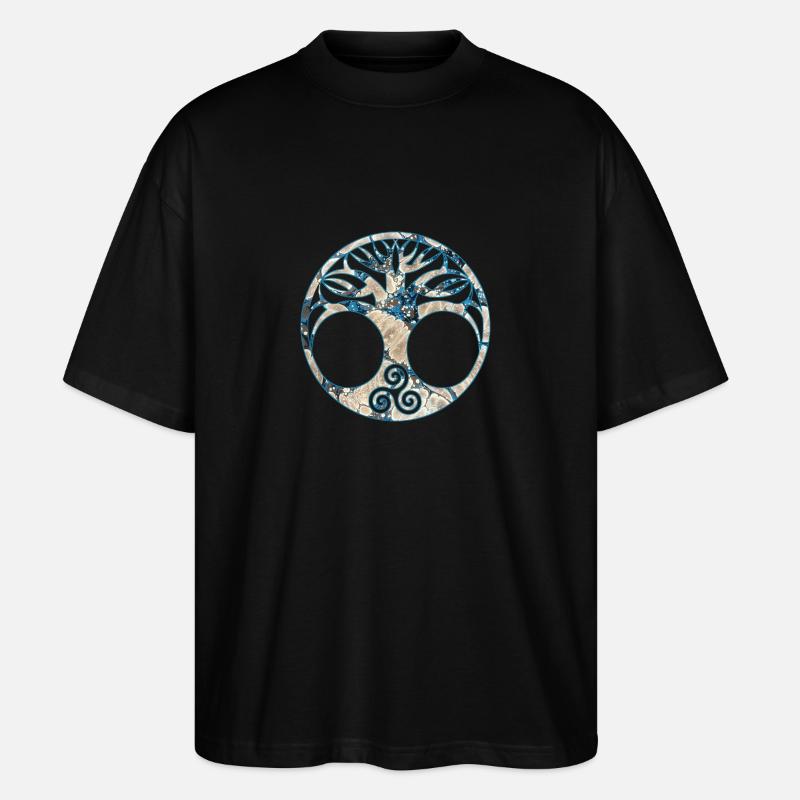 yggdrasil e 242 - T-shirt bio Blaster 2.0 coupe oversize Stanley/Stella Unisexe - noir