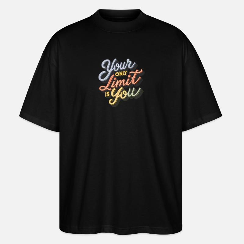 Votre seule limite, c’est vous - T-shirt bio Blaster 2.0 coupe oversize Stanley/Stella Unisexe - noir