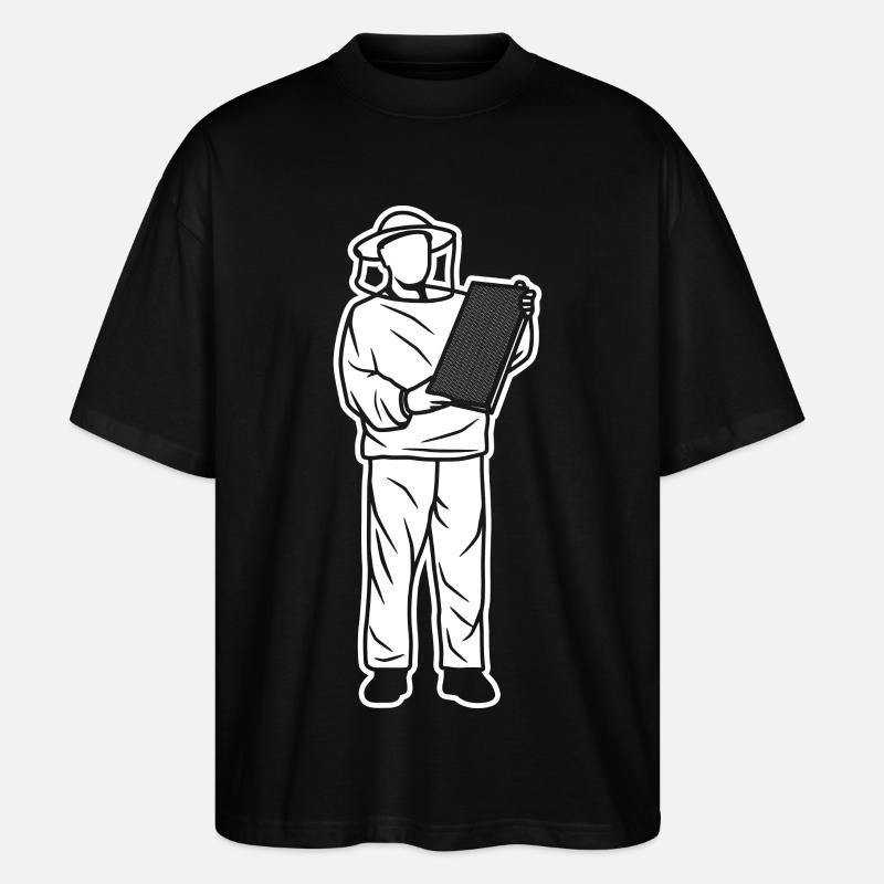 Imker Kind - Stanley/Stella Oversized Unisex Bio T-Shirt Blaster 2.0 - Schwarz
