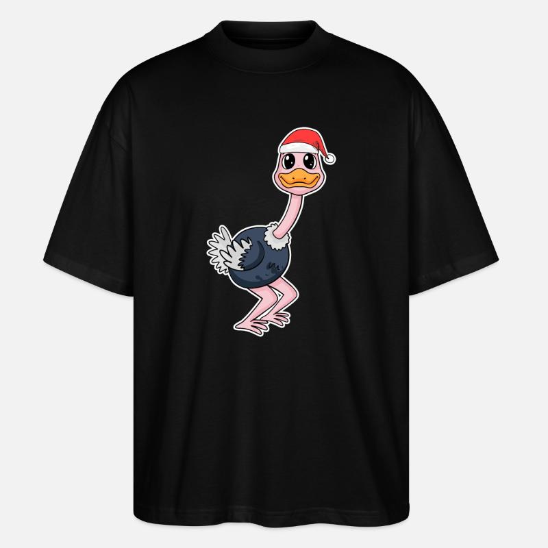 Strauß Weihnachten - Stanley/Stella Oversized Unisex Bio T-Shirt Blaster 2.0 - Schwarz