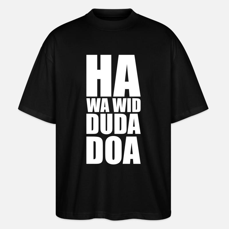 wa wid doa - Stanley/Stella Oversized Unisex Bio T-Shirt Blaster 2.0 - Schwarz