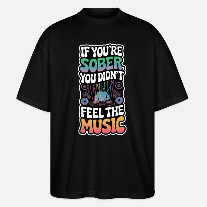 SOBER - Stanley/Stella Oversized Unisex Bio T-Shirt Blaster 2.0 - Schwarz