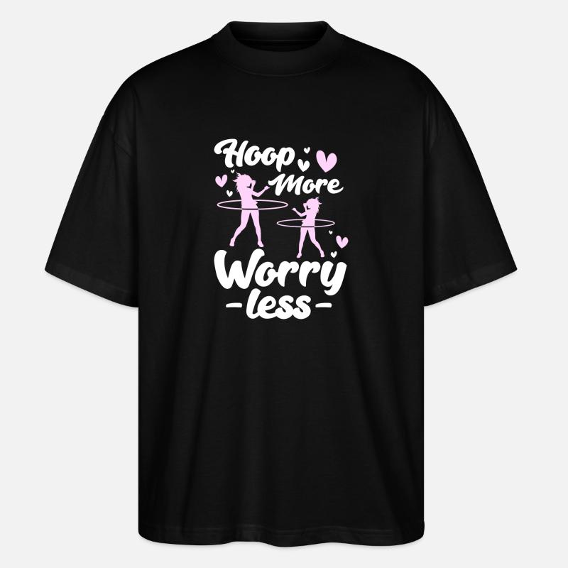 Hulahoop Hoop Workout Fit - Stanley/Stella Oversized Unisex Bio T-Shirt Blaster 2.0 - Schwarz