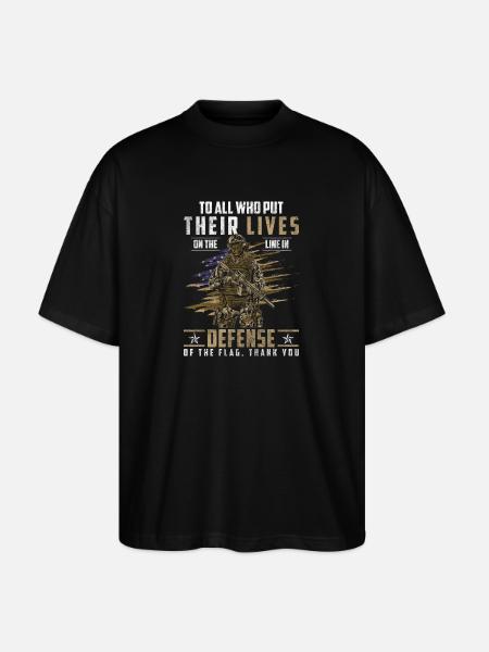 Soldier Victory Human Rights - Stanley/Stella Oversized Unisex Organic T-shirt Blaster 2.0 - black