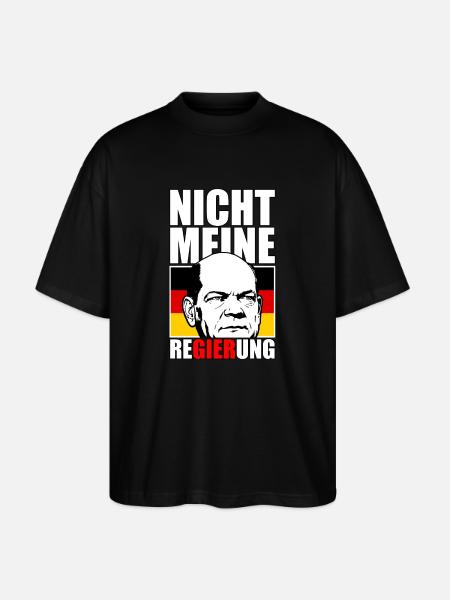 Pas mon gouvernement - T-shirt bio Blaster 2.0 coupe oversize Stanley/Stella Unisexe - noir