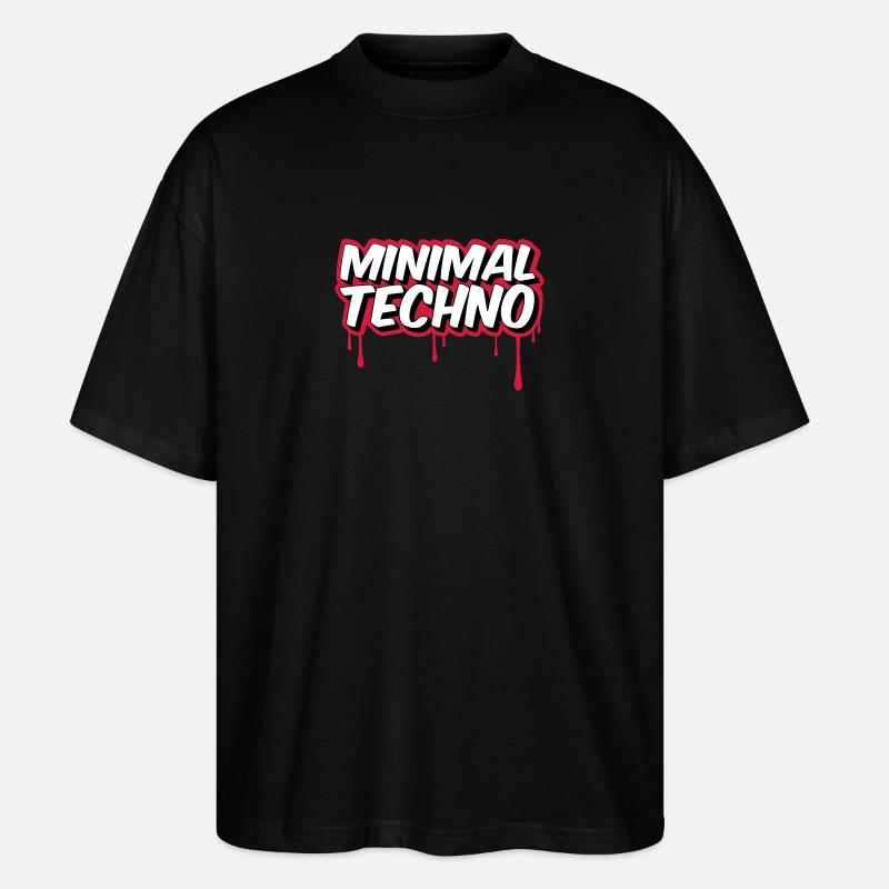MINIMAL TECHNO - T-shirt bio Blaster 2.0 coupe oversize Stanley/Stella Unisexe - noir