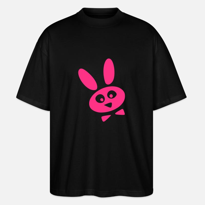 hase - Stanley/Stella Oversized Unisex Bio T-Shirt Blaster 2.0 - Schwarz