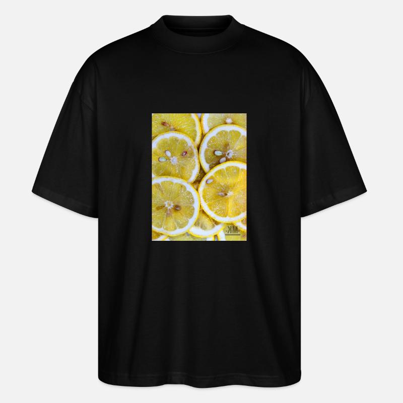 zitrone - Stanley/Stella Oversized Unisex Bio T-Shirt Blaster 2.0 - Schwarz