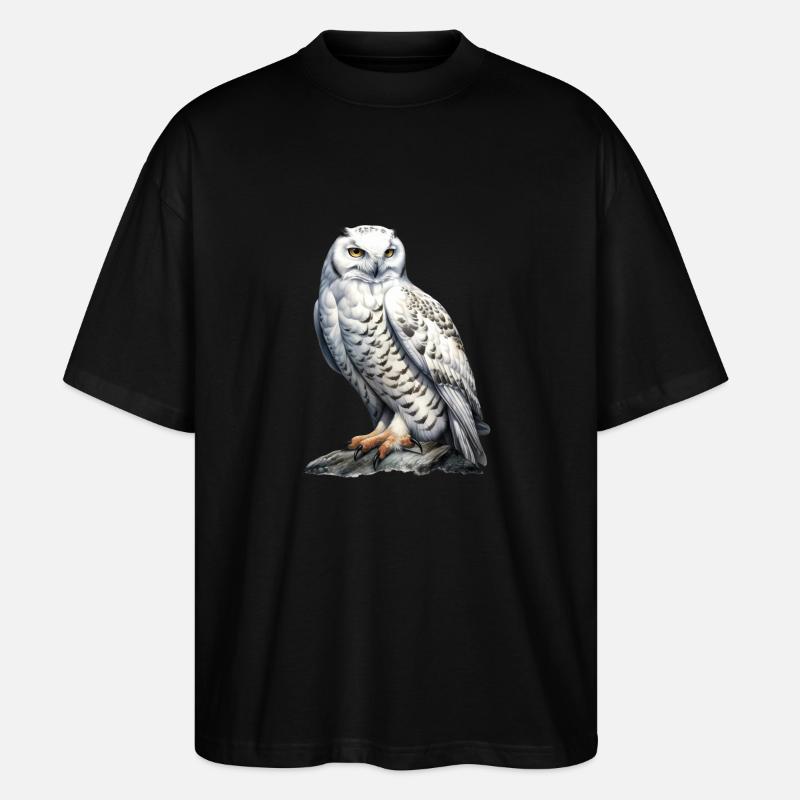 SnowyOwl 03 - Stanley/Stella Oversized Unisex Bio T-Shirt Blaster 2.0 - Schwarz
