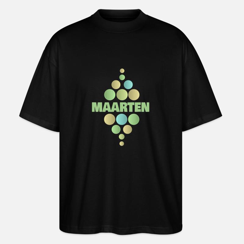 Prénom Maarten - T-shirt bio Blaster 2.0 coupe oversize Stanley/Stella Unisexe - noir