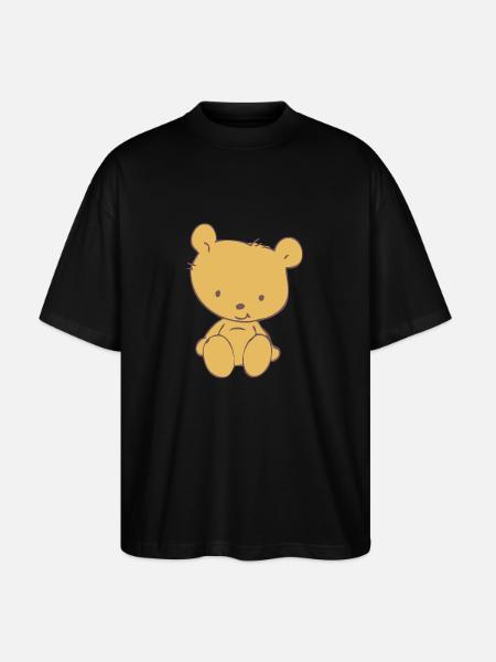 Toy Teddy Bear - Stanley/Stella Oversized Unisex Organic T-shirt Blaster 2.0 - black