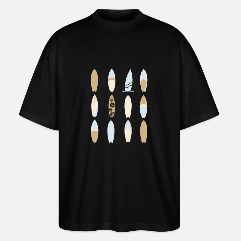 Surfboards - Stanley/Stella Oversized Unisex Bio T-Shirt Blaster 2.0 - Schwarz