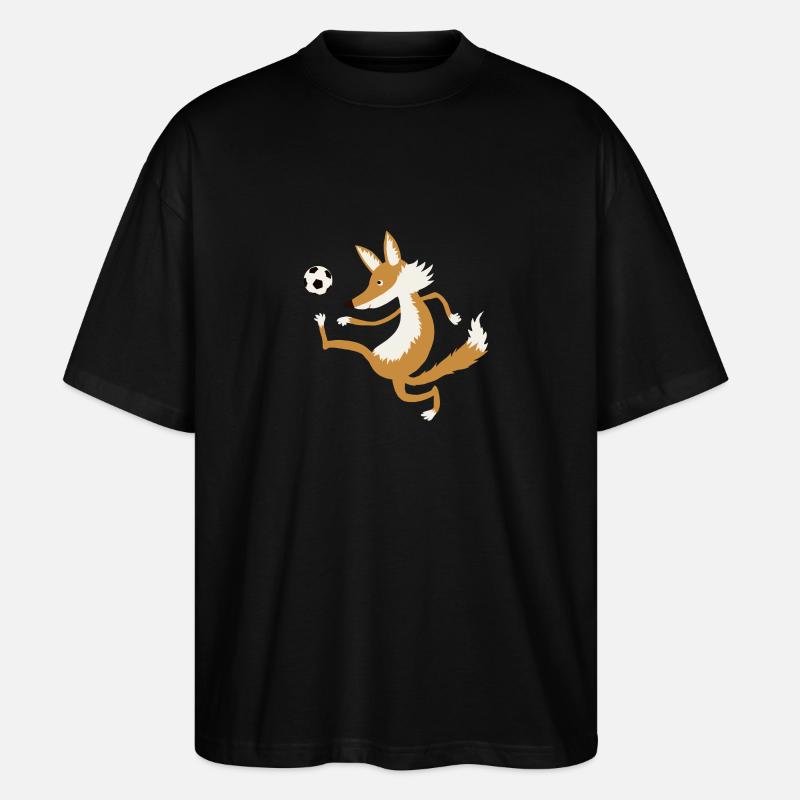 Fussballfuchs - Stanley/Stella Oversized Unisex Bio T-Shirt Blaster 2.0 - Schwarz