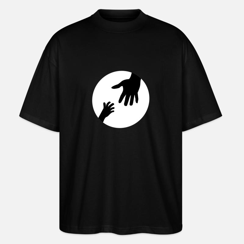 hands - T-shirt bio Blaster 2.0 coupe oversize Stanley/Stella Unisexe - noir