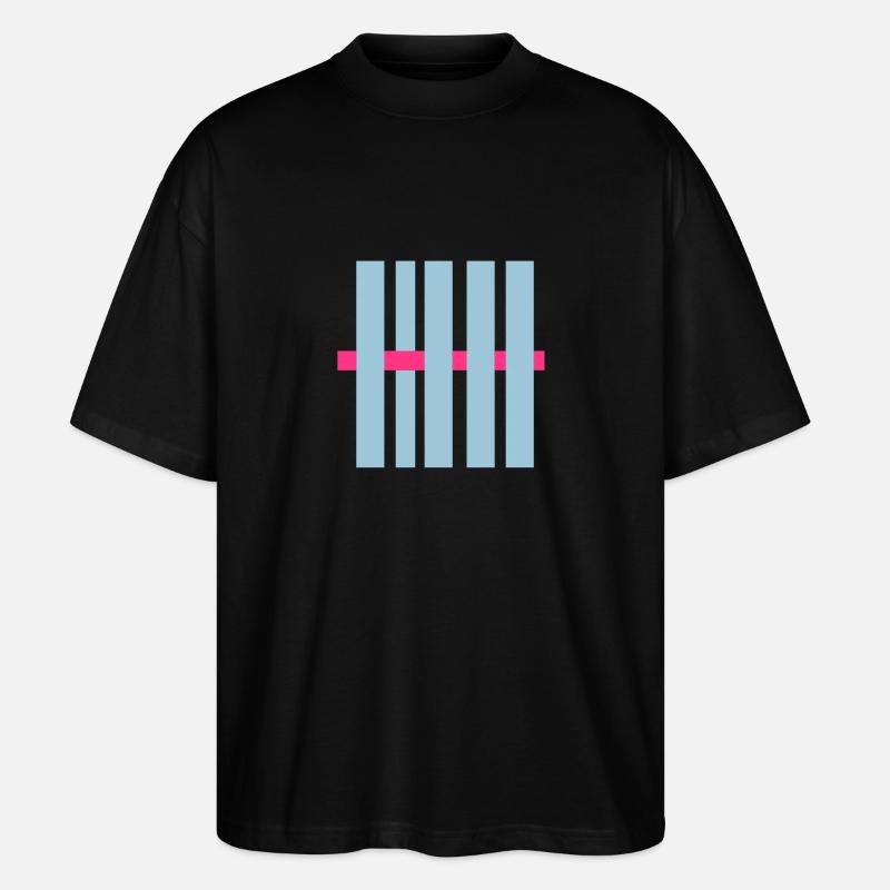 fence - Stanley/Stella Oversized Unisex Bio T-Shirt Blaster 2.0 - Schwarz