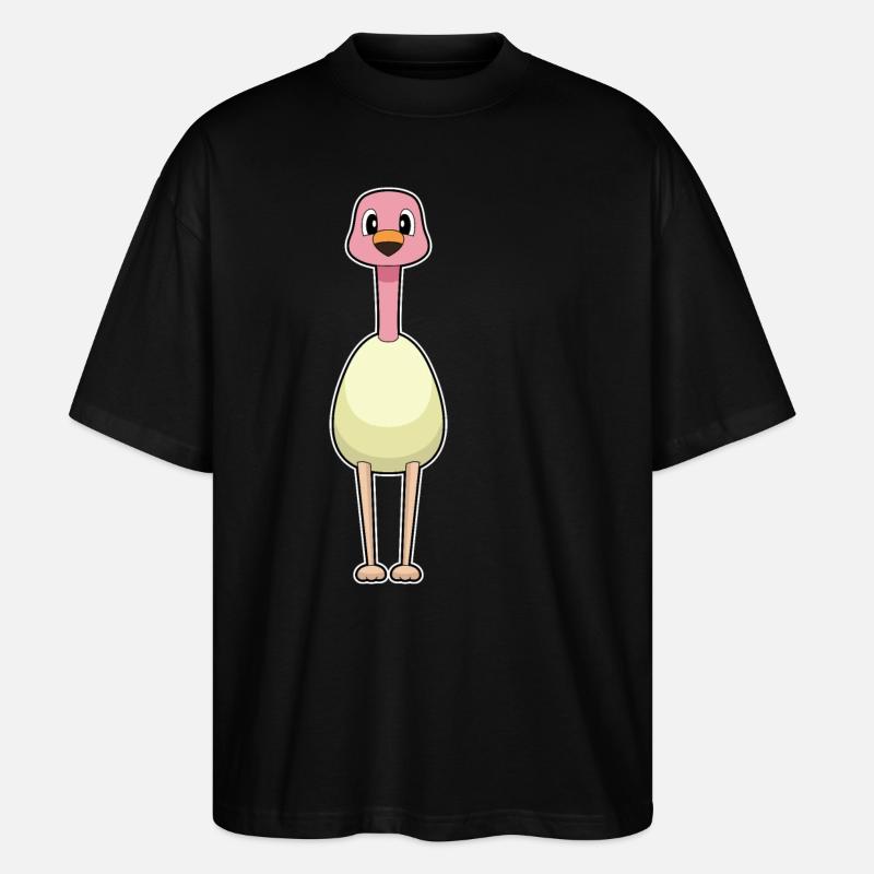 Flamingo Egg - Stanley/Stella Oversized Unisex Organic T-shirt Blaster 2.0 - black