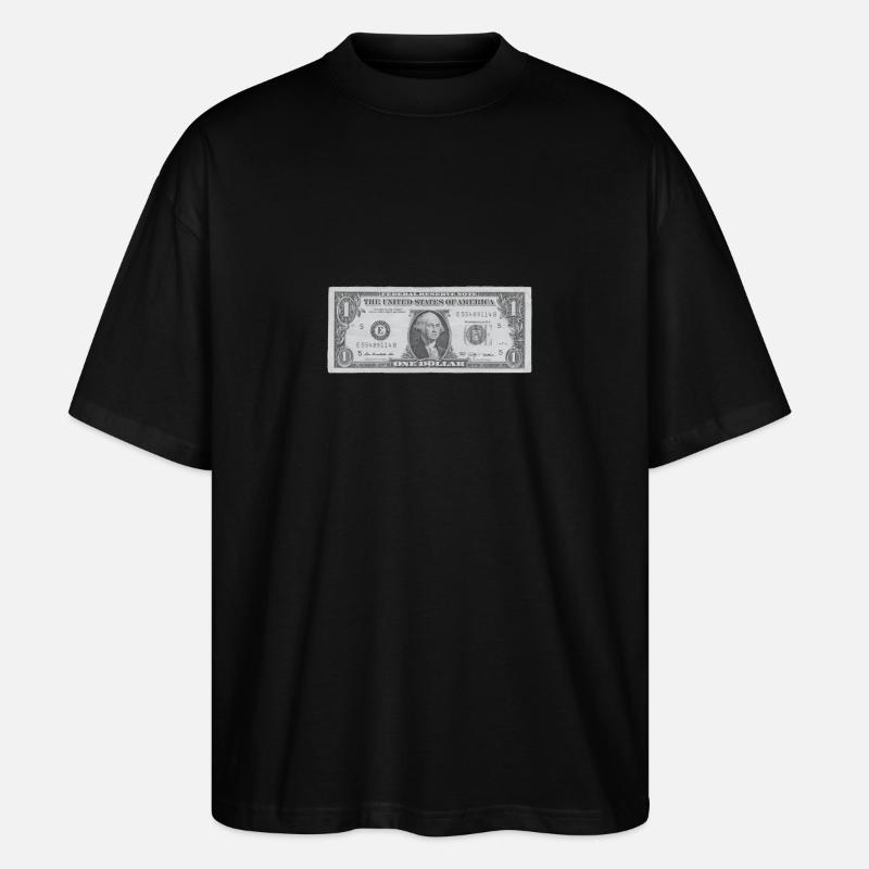 Dollar | Geschenkidee - Stanley/Stella Oversized Unisex Bio T-Shirt Blaster 2.0 - Schwarz