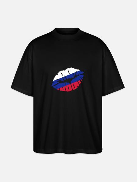 Russie - T-shirt bio Blaster 2.0 coupe oversize Stanley/Stella Unisexe - noir