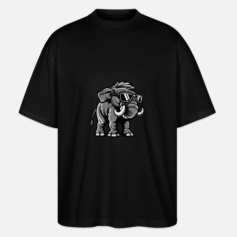 Mammut Cool Tier - Stanley/Stella Oversized Unisex Bio T-Shirt Blaster 2.0 - Schwarz
