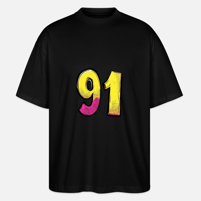 Bande dessinée à 91 numéros - T-shirt bio Blaster 2.0 coupe oversize Stanley/Stella Unisexe - noir