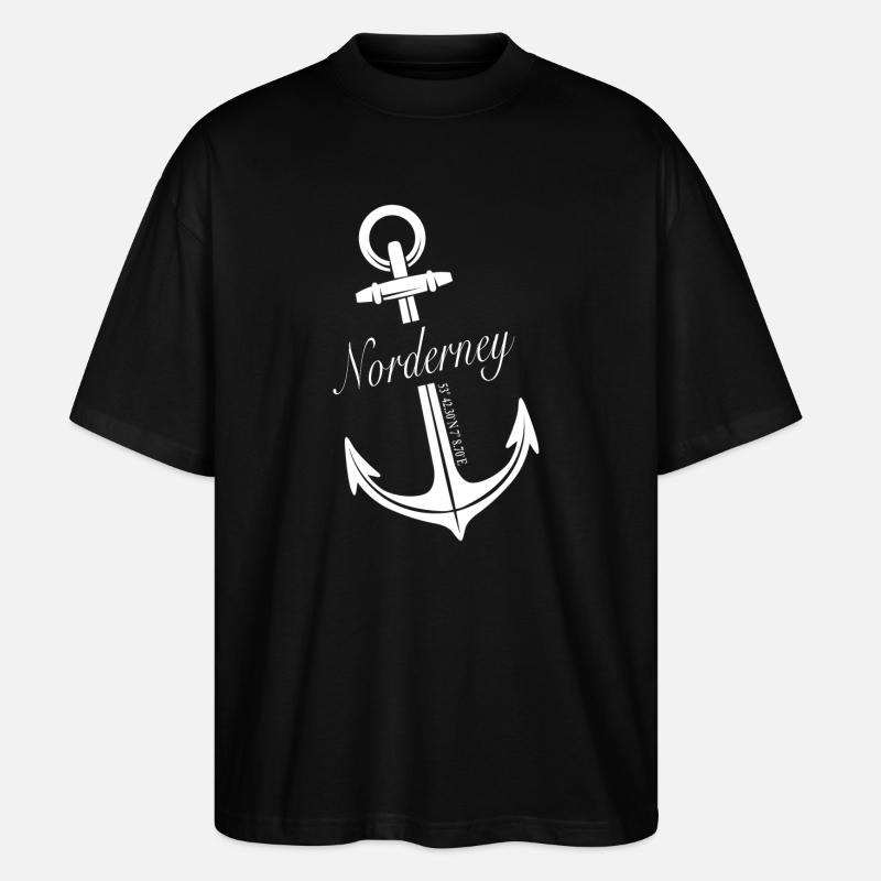 Norderney - Stanley/Stella Oversized Unisex Bio T-Shirt Blaster 2.0 - Schwarz