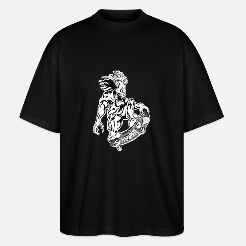 Schlittschuh - Stanley/Stella Oversized Unisex Bio T-Shirt Blaster 2.0 - Schwarz
