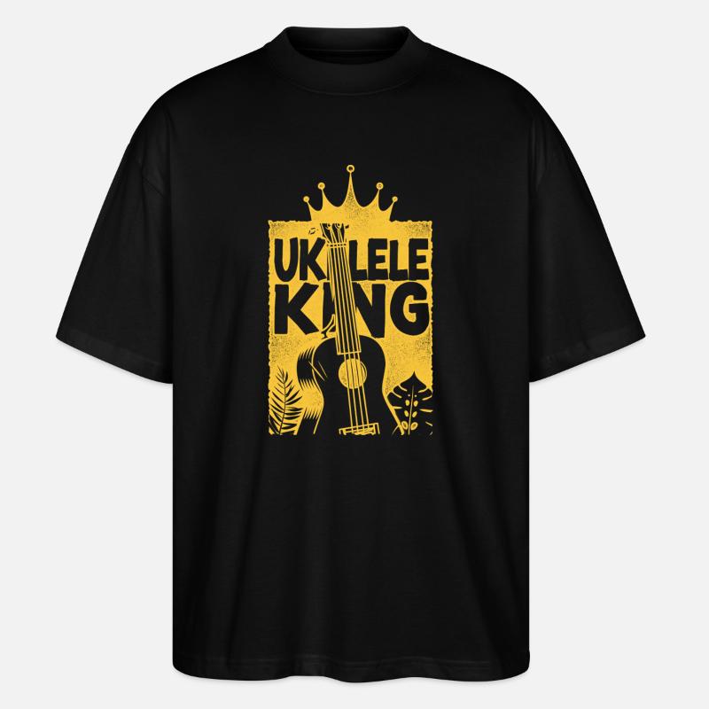 Hawaiian Ukulele Uke King Ukulele - Stanley/Stella Oversized Unisex Bio T-Shirt Blaster 2.0 - Schwarz