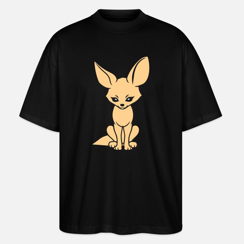 Fennek - Stanley/Stella Oversized Unisex Bio T-Shirt Blaster 2.0 - Schwarz