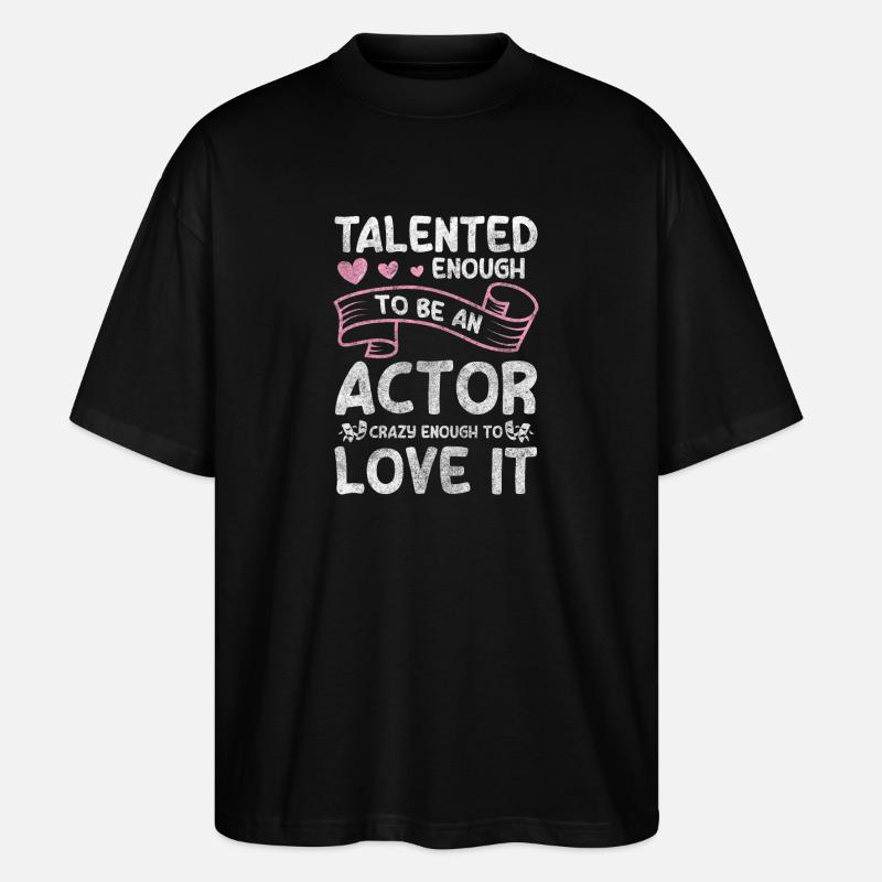 Comédienne, technicienne de théâtre - T-shirt bio Blaster 2.0 coupe oversize Stanley/Stella Unisexe - noir
