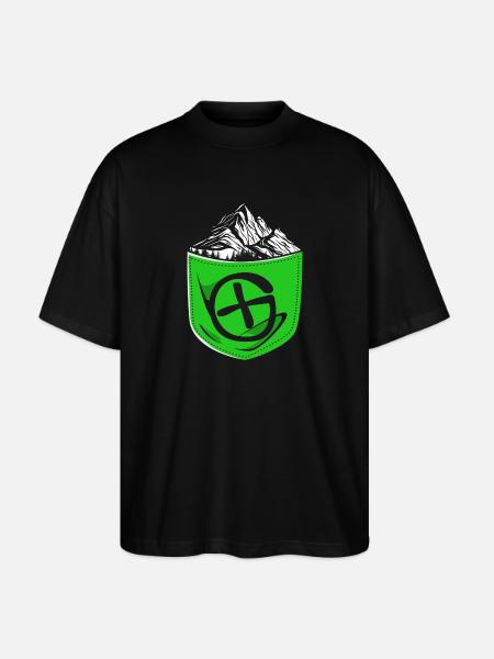 Geocaching Geocache Geocacher - Stanley/Stella Oversized Unisex Organic T-shirt Blaster 2.0 - black